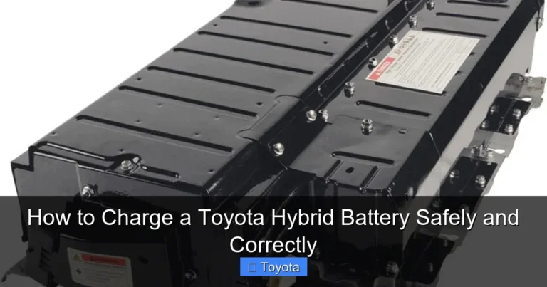 How to Charge a Toyota Hybrid Battery Safely and Correctly