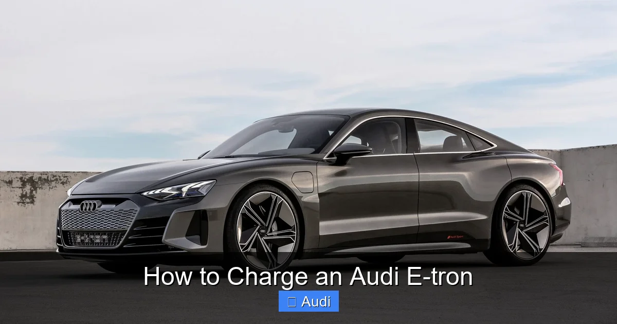 How to Charge an Audi E-tron