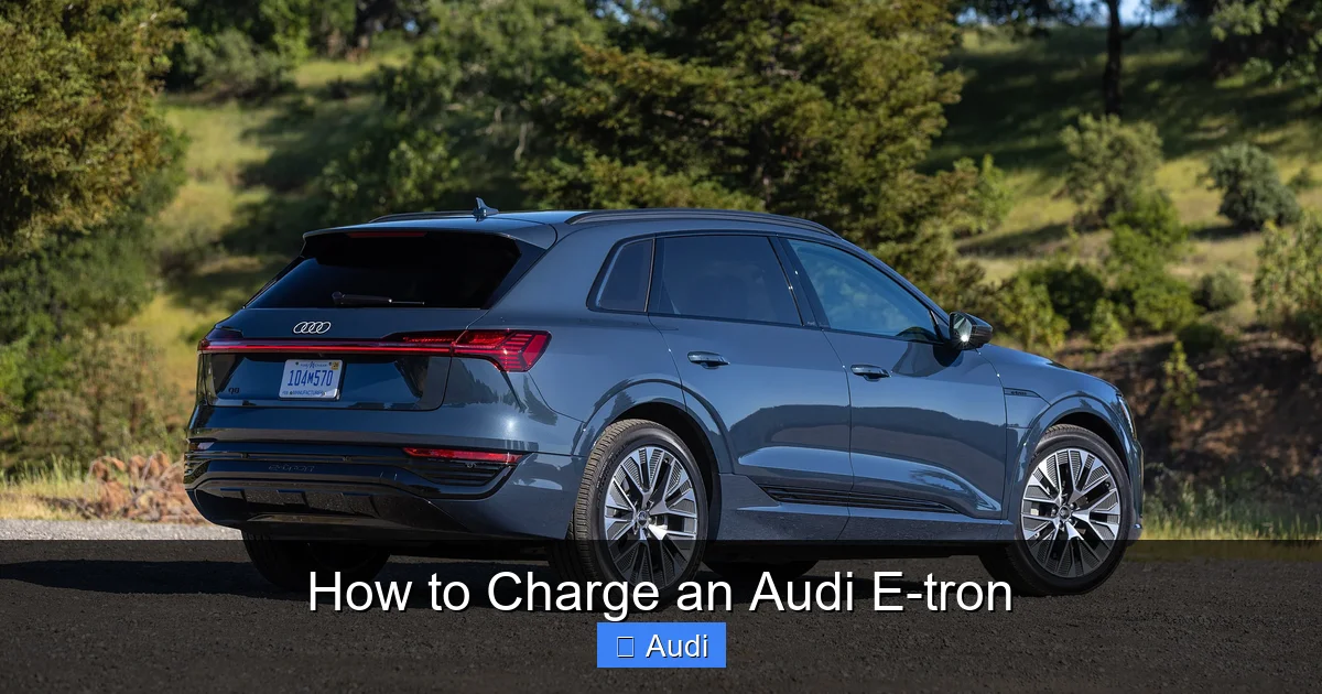 How to Charge an Audi E-tron