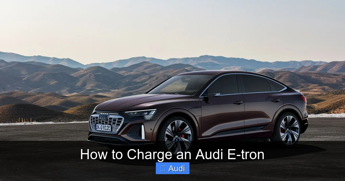 How to Charge an Audi E-tron