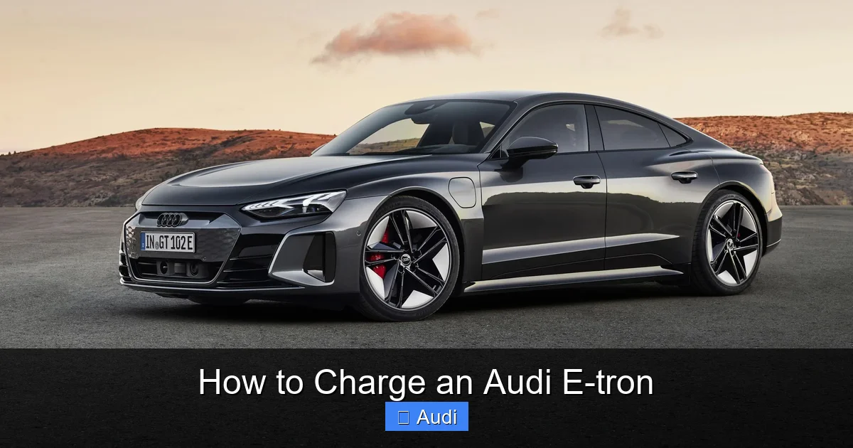 How to Charge an Audi E-tron