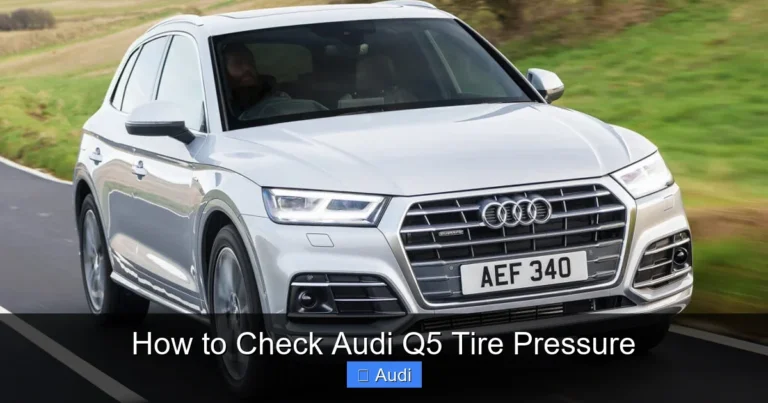 How to Check Audi Q5 Tire Pressure