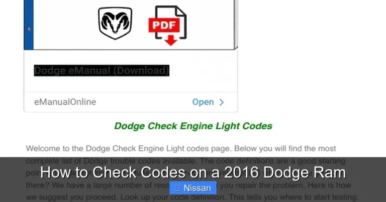 How to Check Codes on a 2016 Dodge Ram