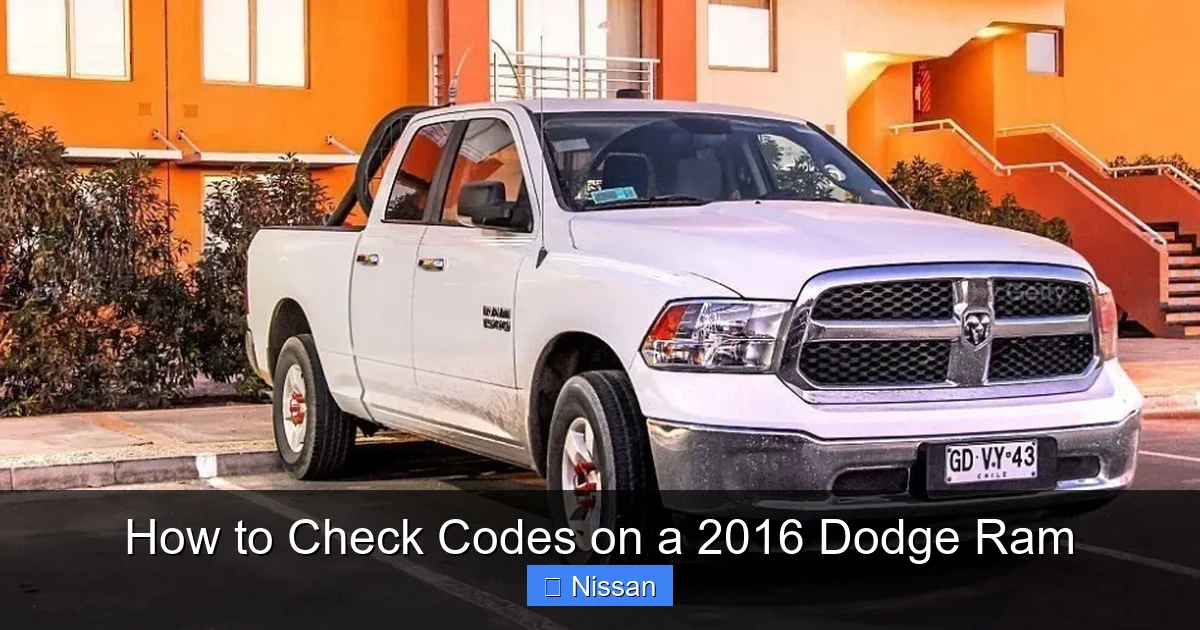 How to Check Codes on a 2016 Dodge Ram
