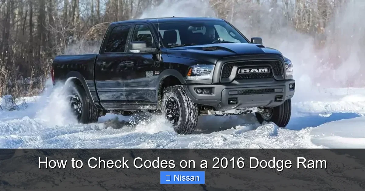 How to Check Codes on a 2016 Dodge Ram