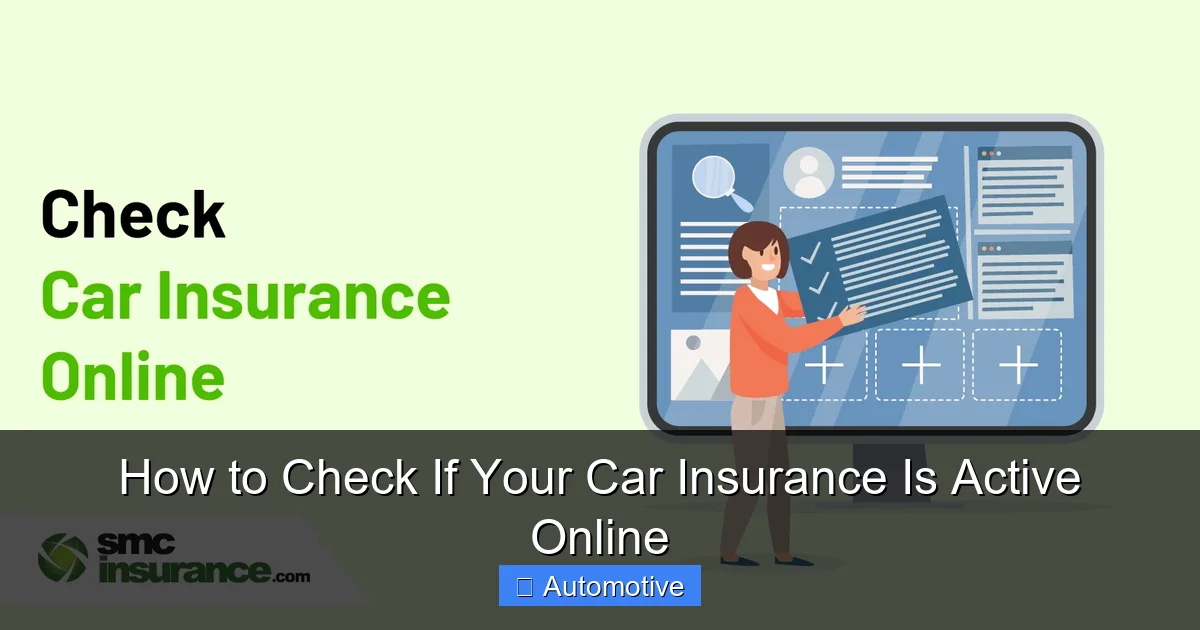 How to Check If Your Car Insurance Is Active Online