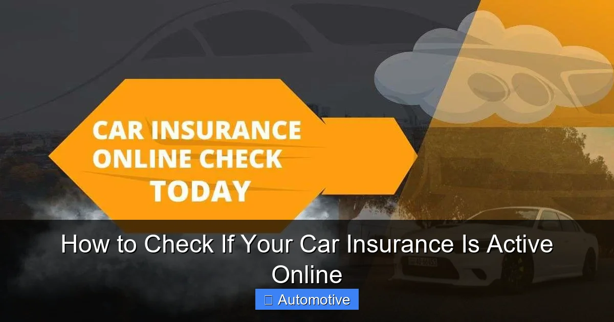 How to Check If Your Car Insurance Is Active Online