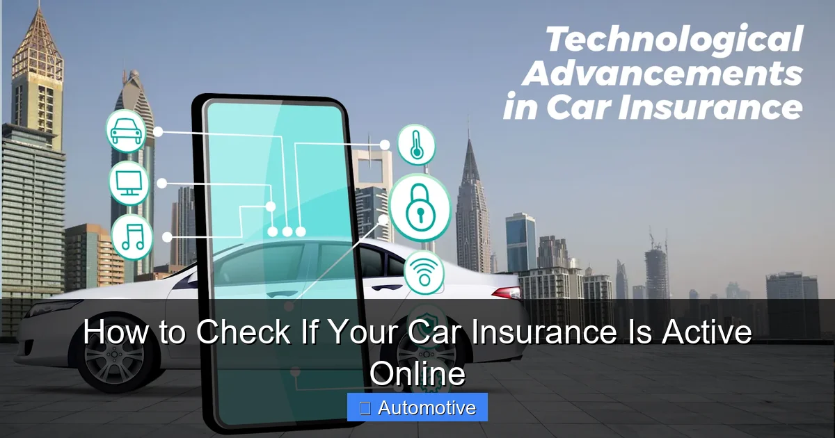 How to Check If Your Car Insurance Is Active Online