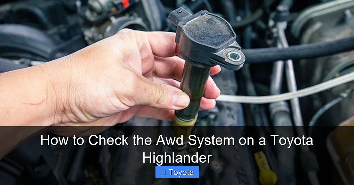 How to Check the Awd System on a Toyota Highlander