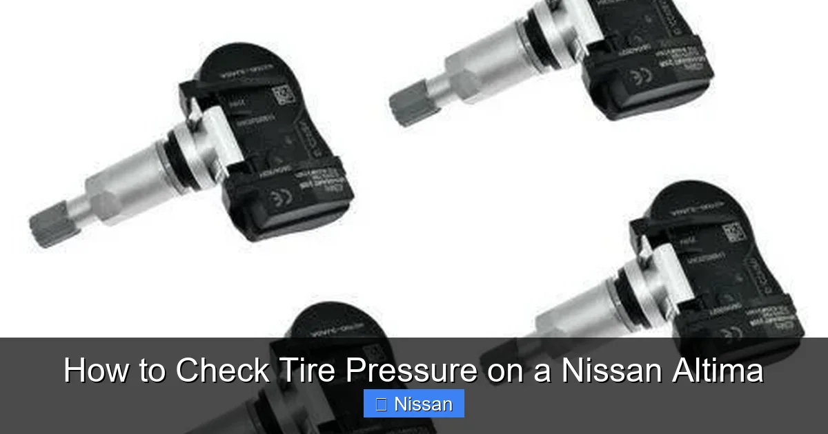 How to Check Tire Pressure on a Nissan Altima