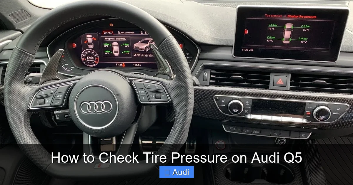 How to Check Tire Pressure on Audi Q5