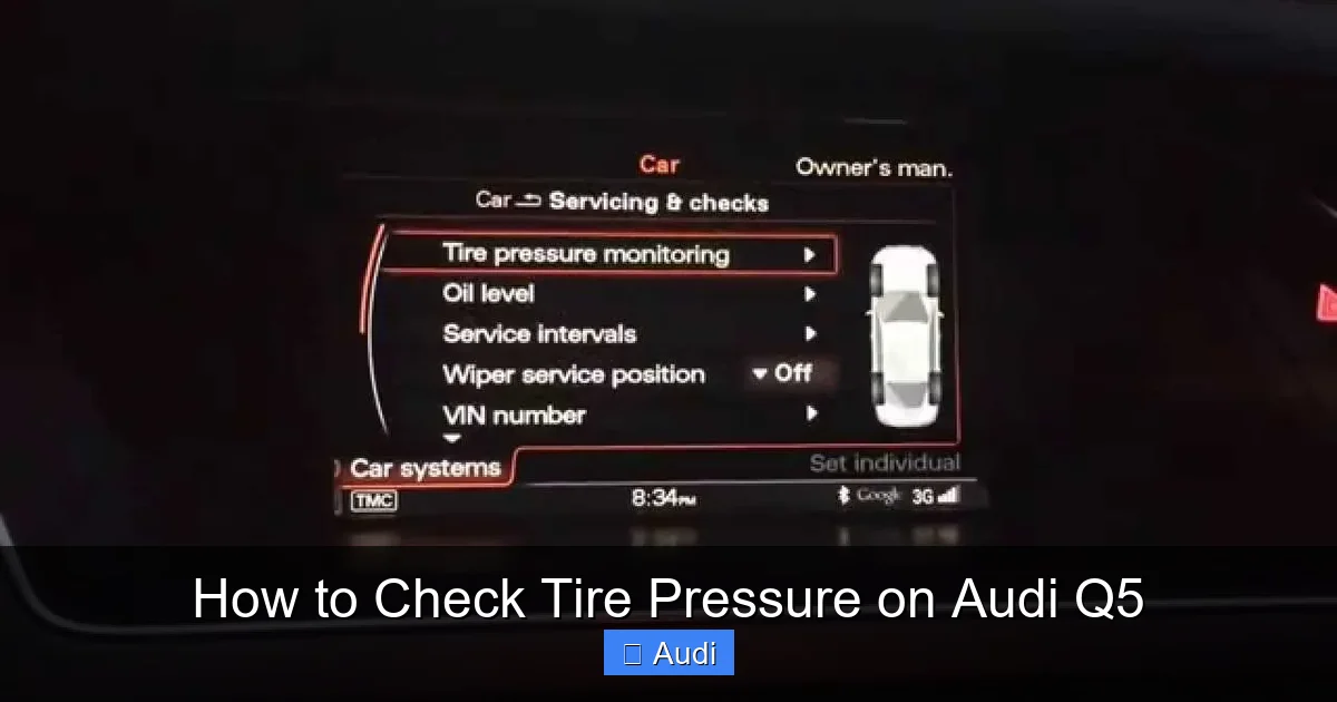 How to Check Tire Pressure on Audi Q5