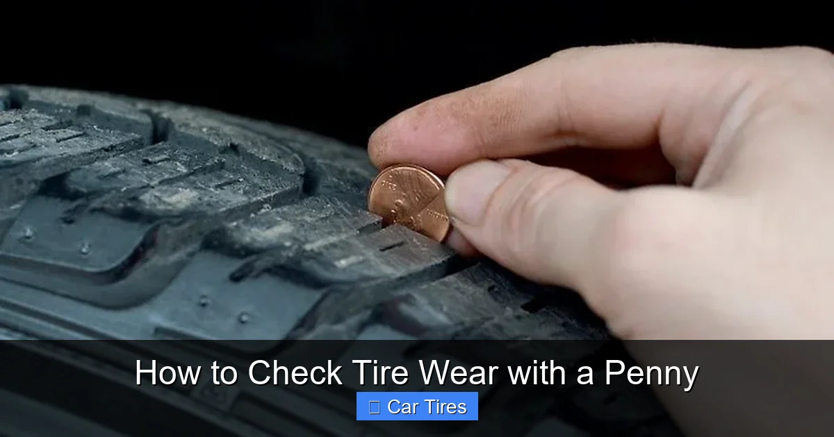 How to Check Tire Wear with a Penny