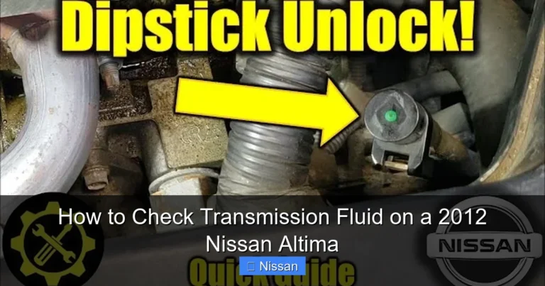How to Check Transmission Fluid on a 2012 Nissan Altima