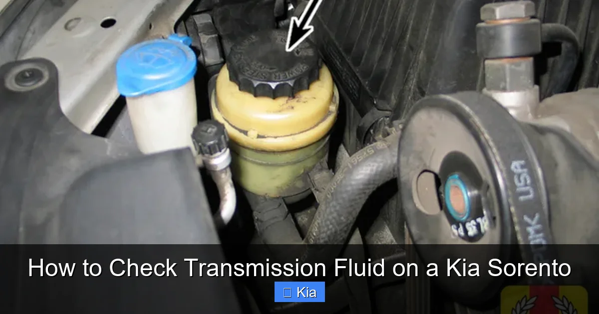 How to Check Transmission Fluid on a Kia Sorento