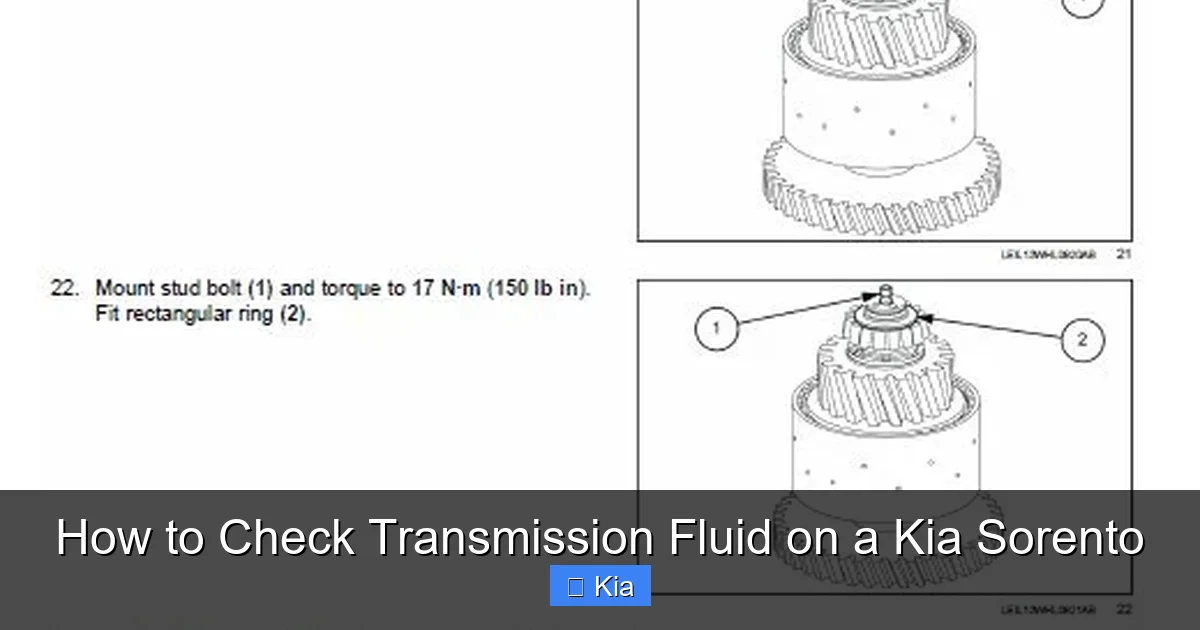 How to Check Transmission Fluid on a Kia Sorento