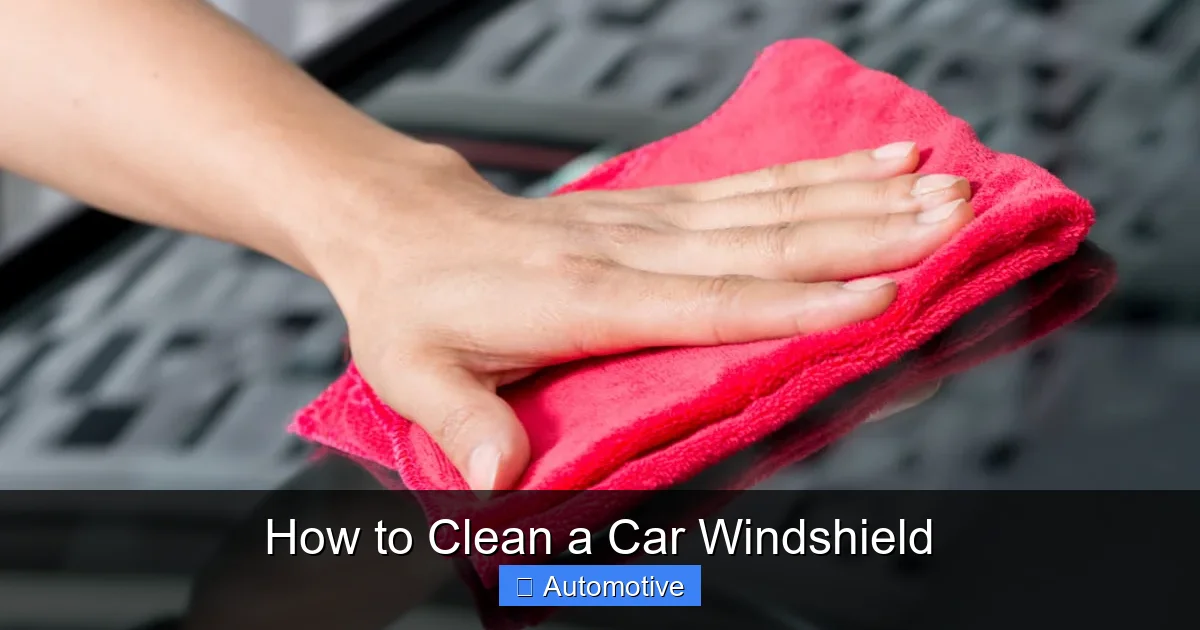 How to Clean a Car Windshield