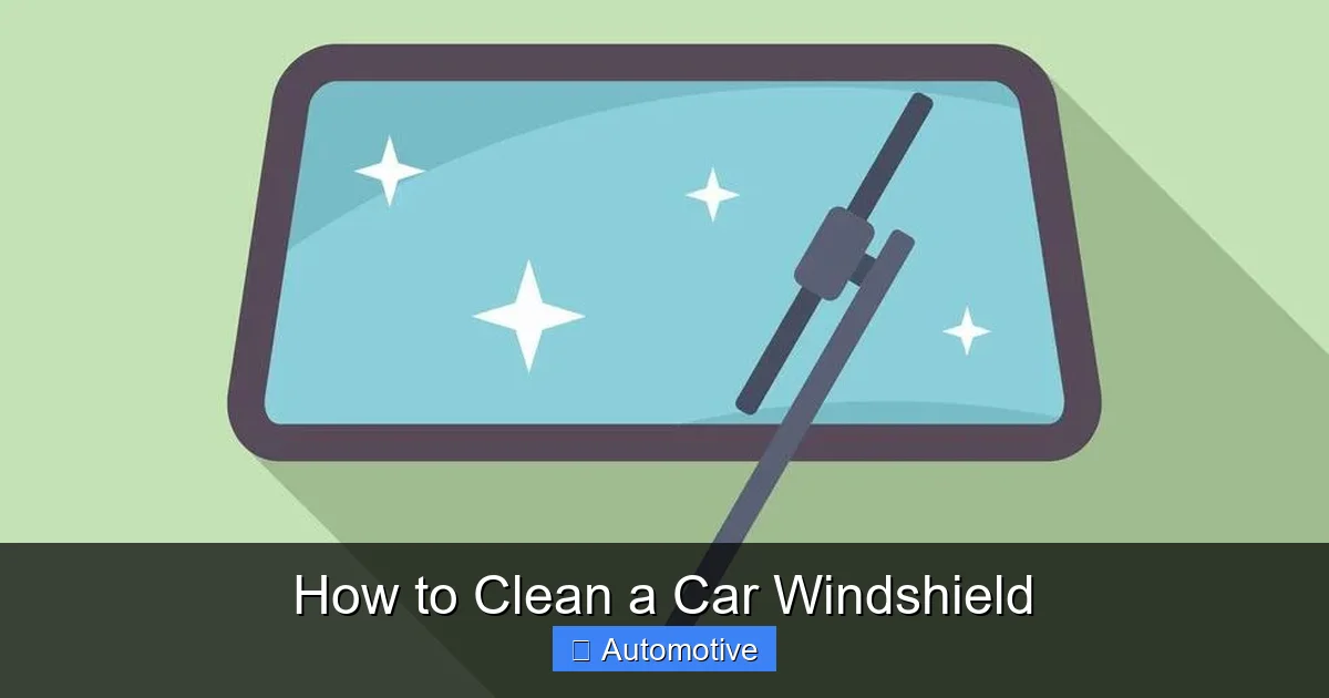How to Clean a Car Windshield