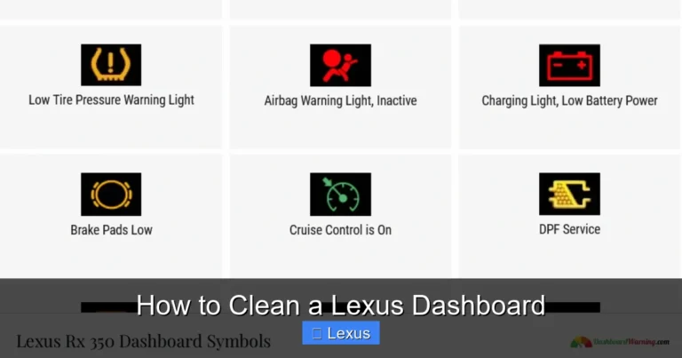 How to Clean a Lexus Dashboard