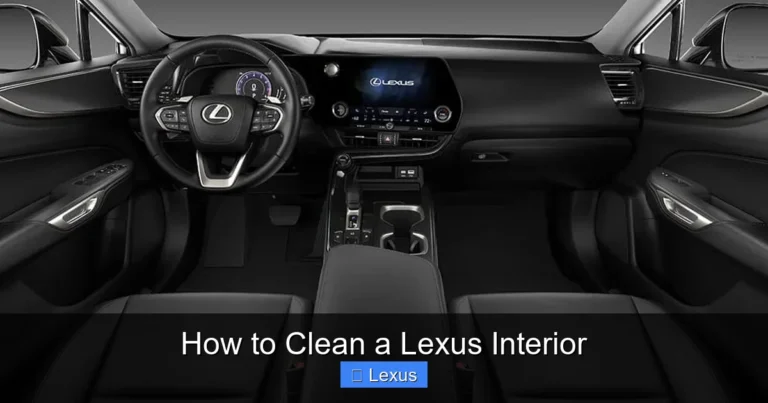How to Clean a Lexus Interior