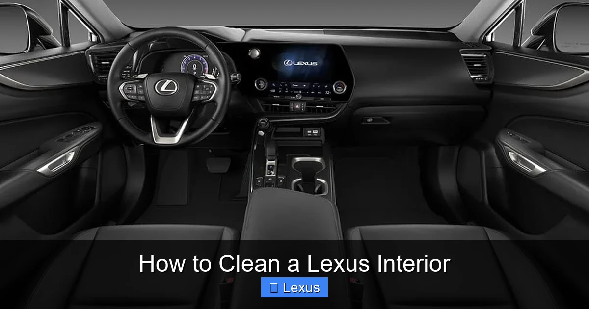 How to Clean a Lexus Interior