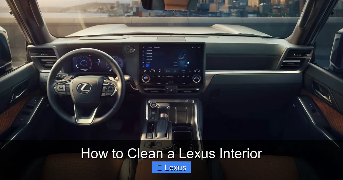 How to Clean a Lexus Interior