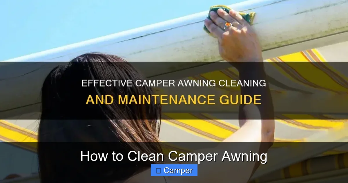 How to Clean Camper Awning