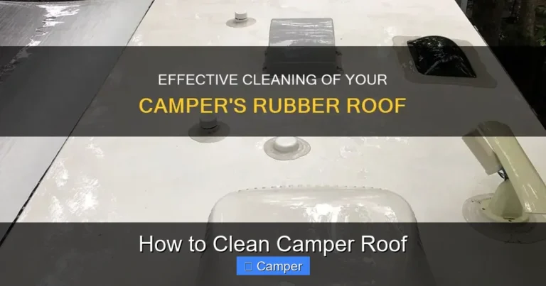 How to Clean Camper Roof