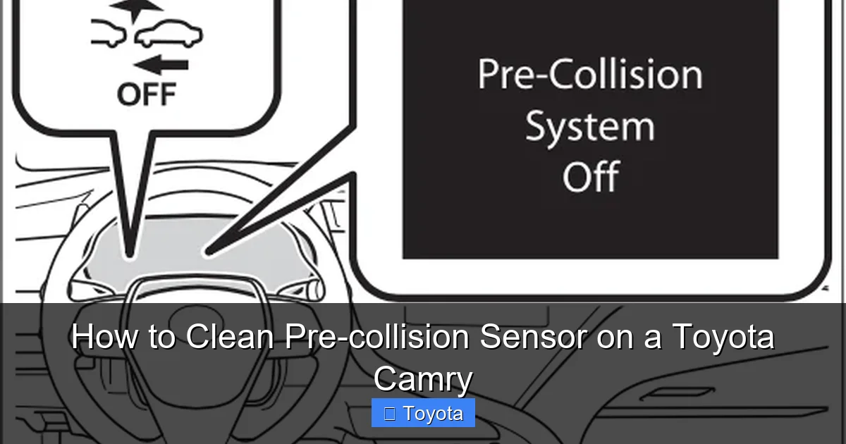 How to Clean Pre-collision Sensor on a Toyota Camry