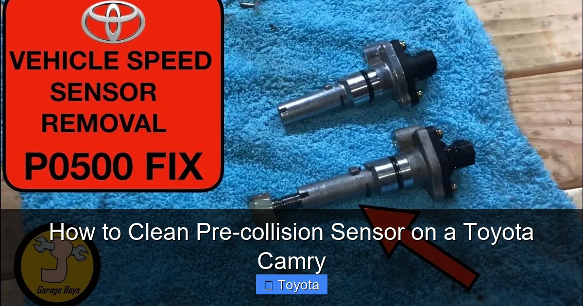 How to Clean Pre-collision Sensor on a Toyota Camry