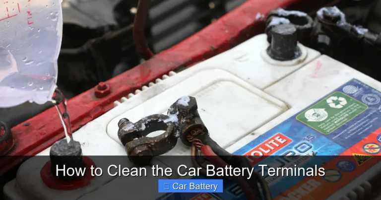 How to Clean the Car Battery Terminals