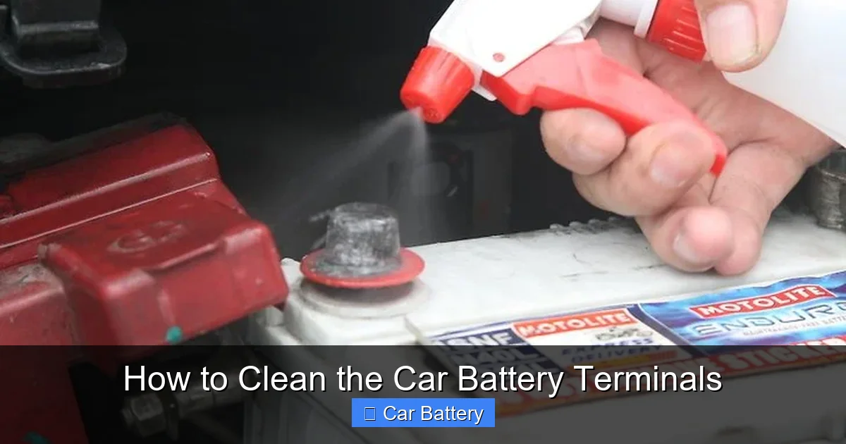 How to Clean the Car Battery Terminals