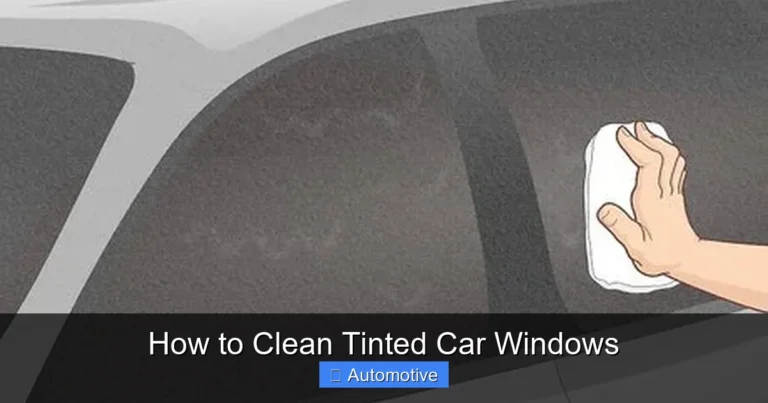 How to Clean Tinted Car Windows