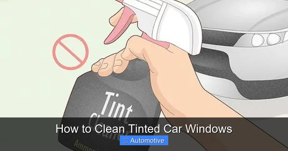 How to Clean Tinted Car Windows