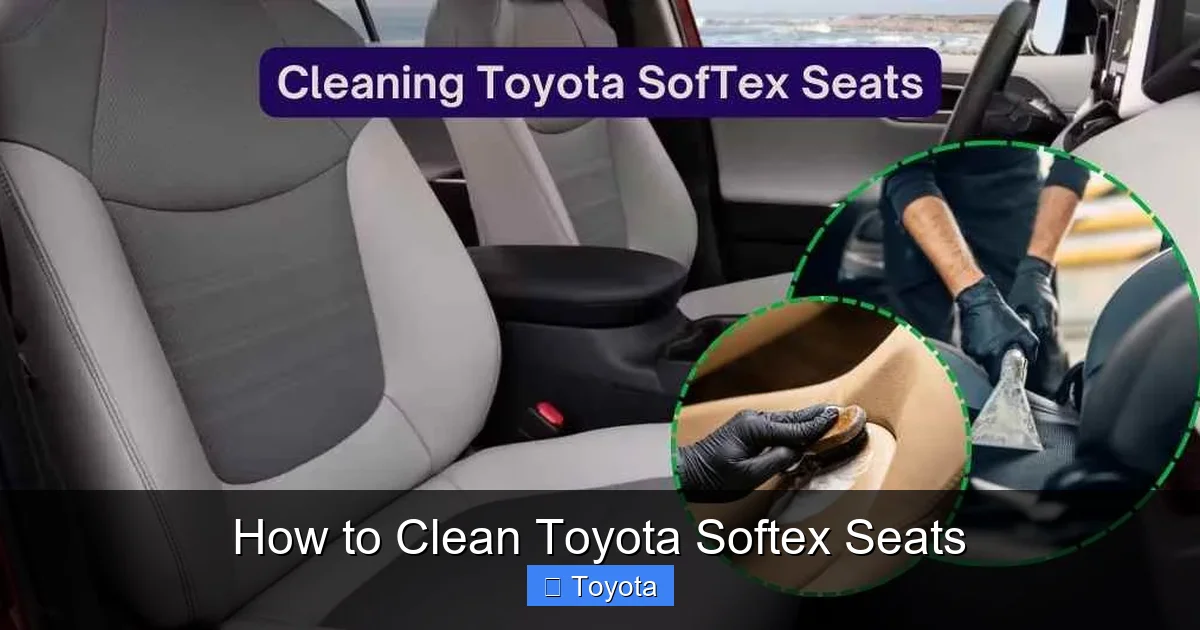 How to Clean Toyota Softex Seats