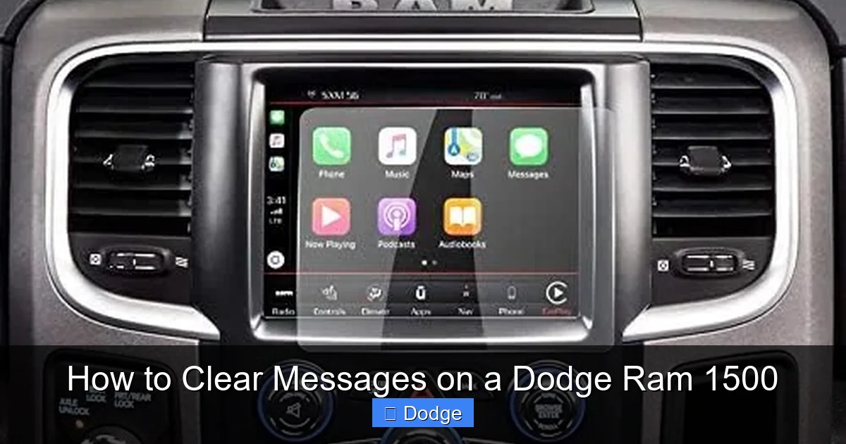 How to Clear Messages on a Dodge Ram 1500