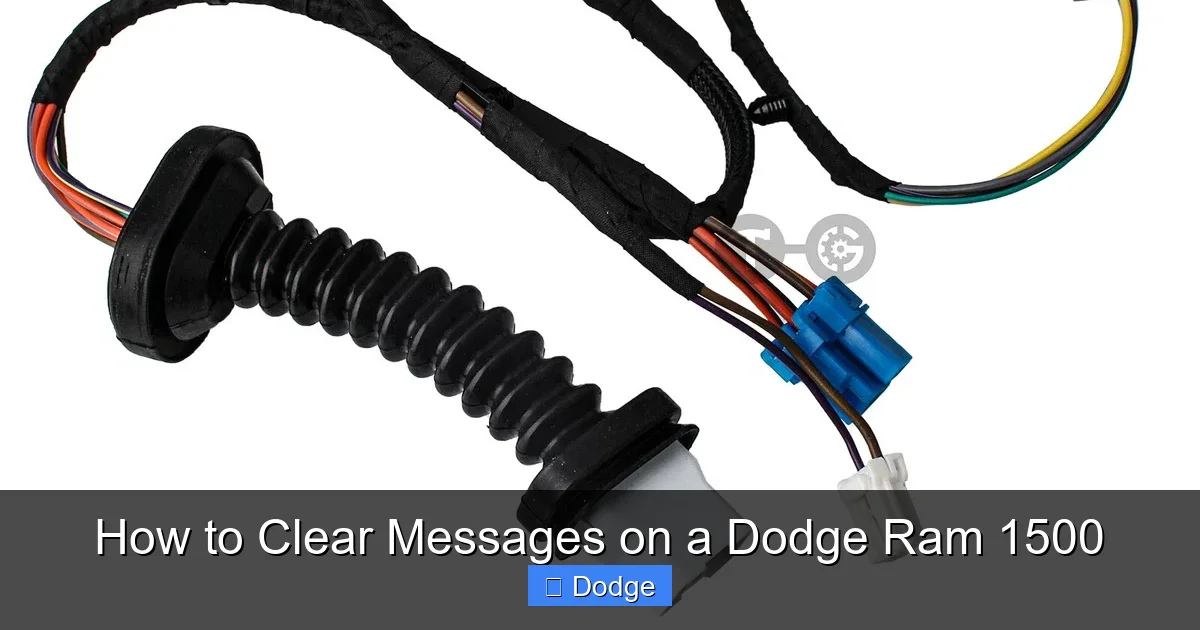 How to Clear Messages on a Dodge Ram 1500
