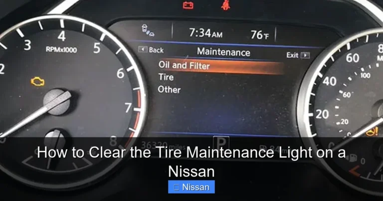 How to Clear the Tire Maintenance Light on a Nissan