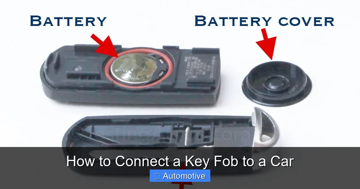 How to Connect a Key Fob to a Car