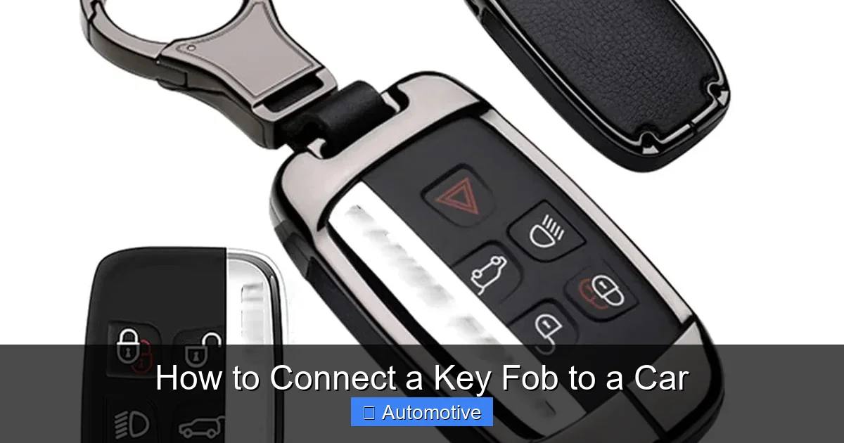 How to Connect a Key Fob to a Car