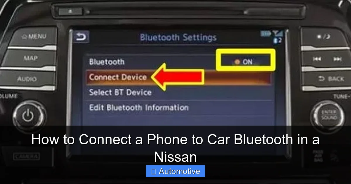 How to Connect a Phone to Car Bluetooth in a Nissan