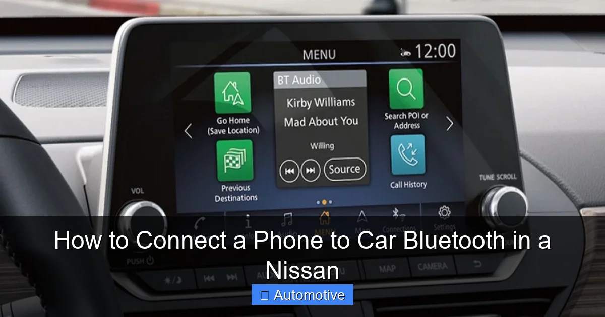 How to Connect a Phone to Car Bluetooth in a Nissan