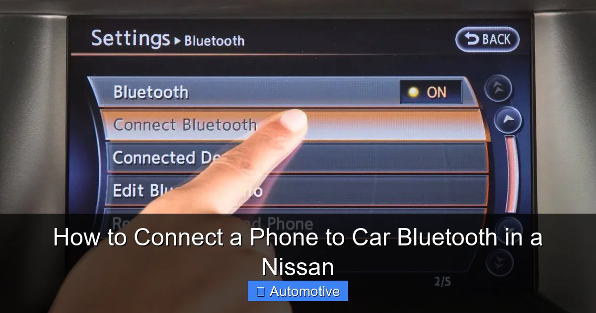 How to Connect a Phone to Car Bluetooth in a Nissan