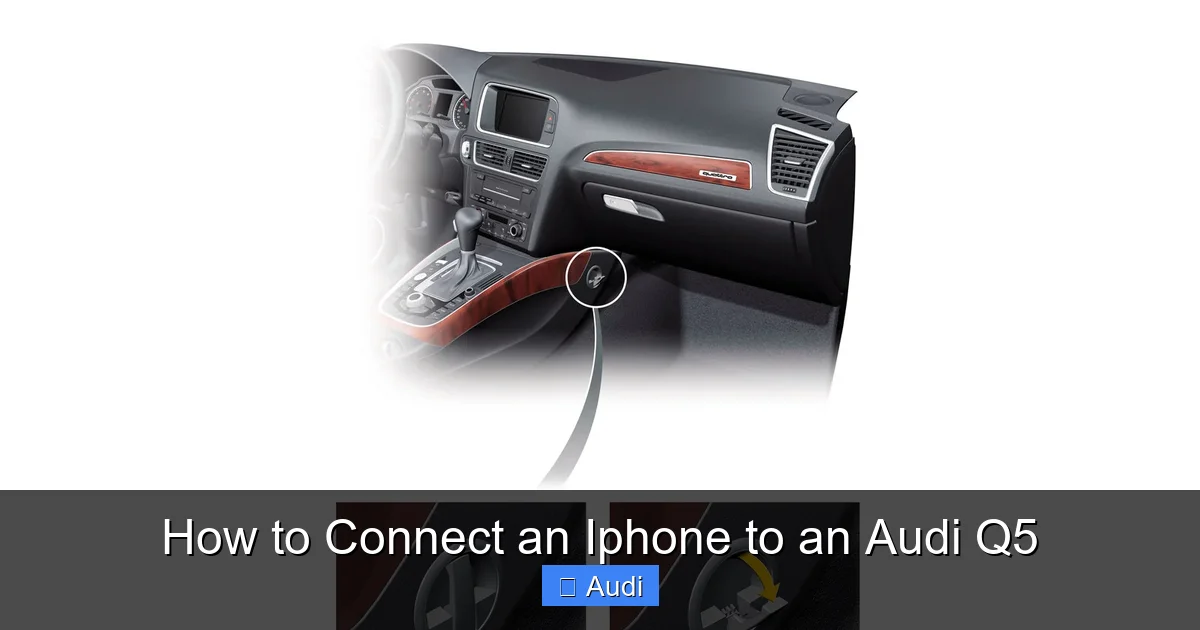 How to Connect an Iphone to an Audi Q5