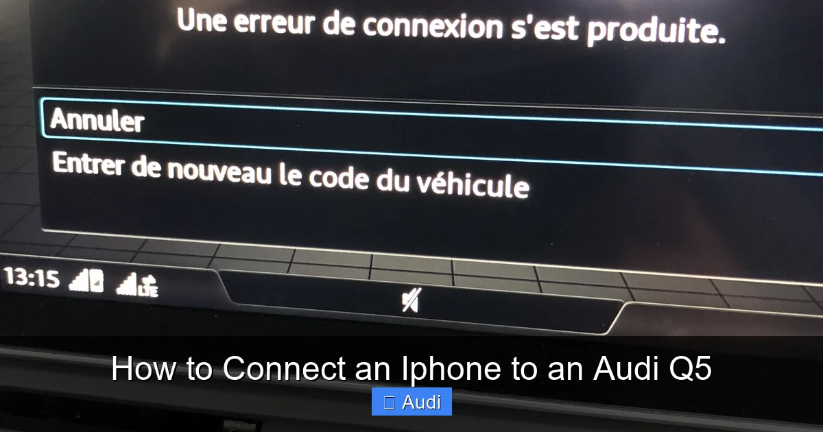How to Connect an Iphone to an Audi Q5