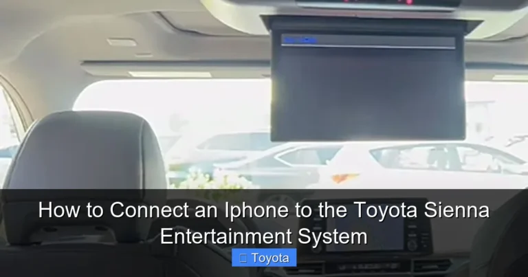How to Connect an Iphone to the Toyota Sienna Entertainment System