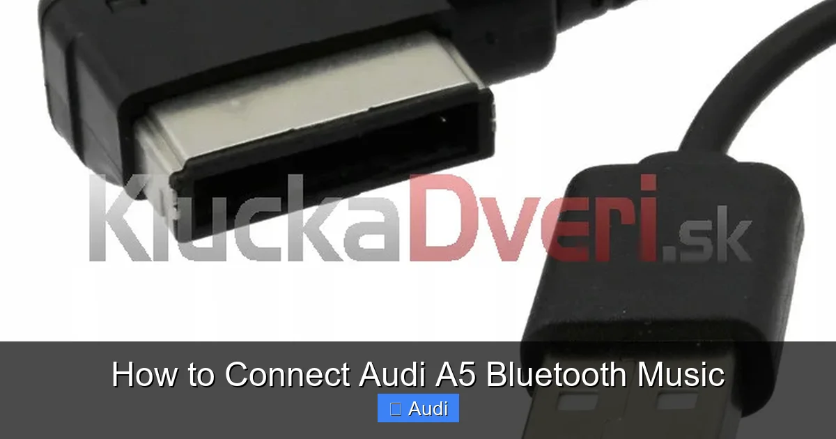 How to Connect Audi A5 Bluetooth Music