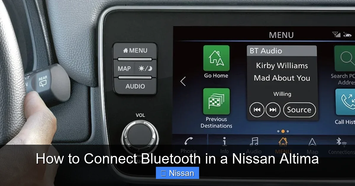 How to Connect Bluetooth in a Nissan Altima