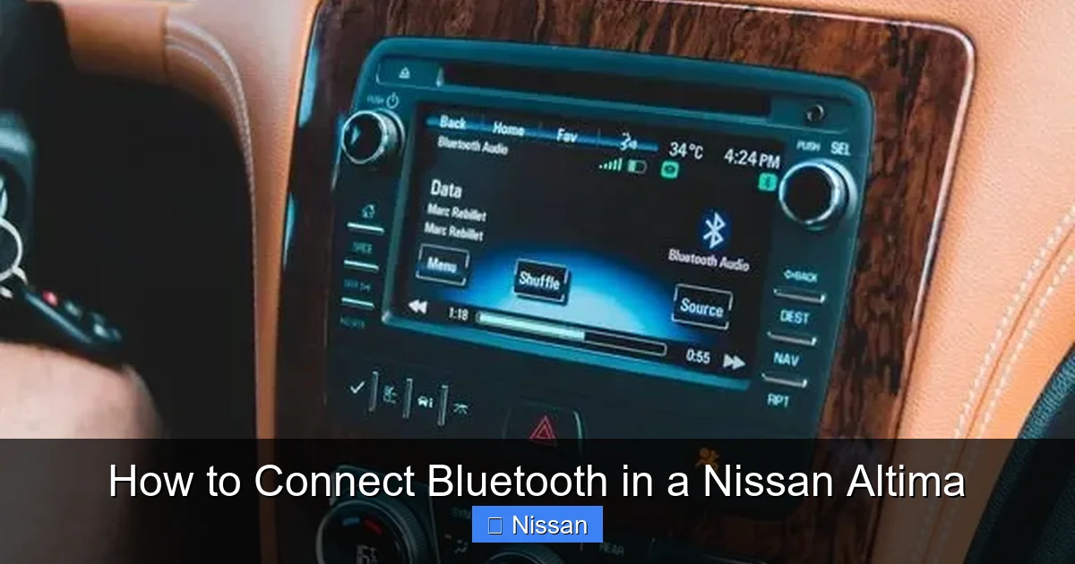 How to Connect Bluetooth in a Nissan Altima