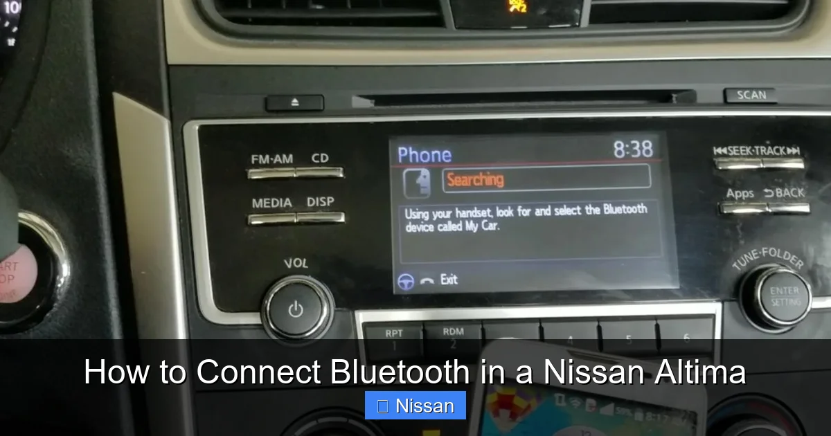 How to Connect Bluetooth in a Nissan Altima